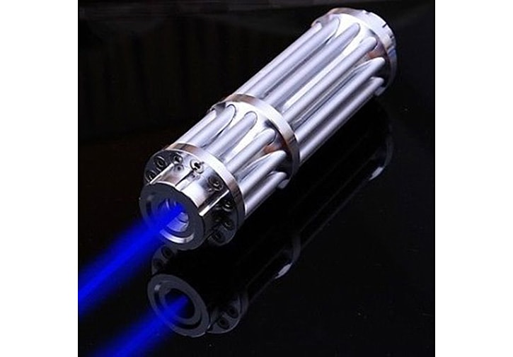 Лазерная пушка синяя 20000 mW + 5 насадок Меч Джедая Фото №1