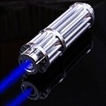 Лазерная пушка синяя 20000 mW + 5 насадок Меч Джедая